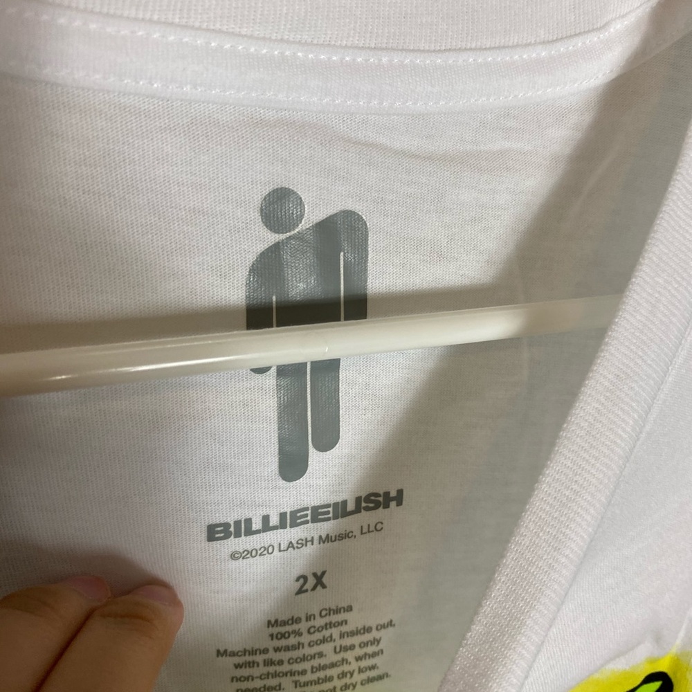 NEW Billie Eilish Lash music 2020 2X tee shirt - Picture 2 of 4